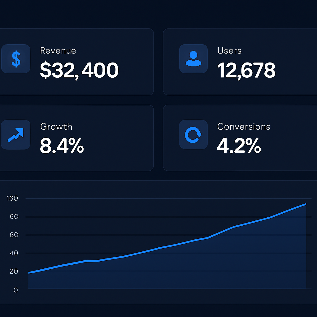Dashboard Administrativo Moderno - Exemplo de Sistema Impulso Local