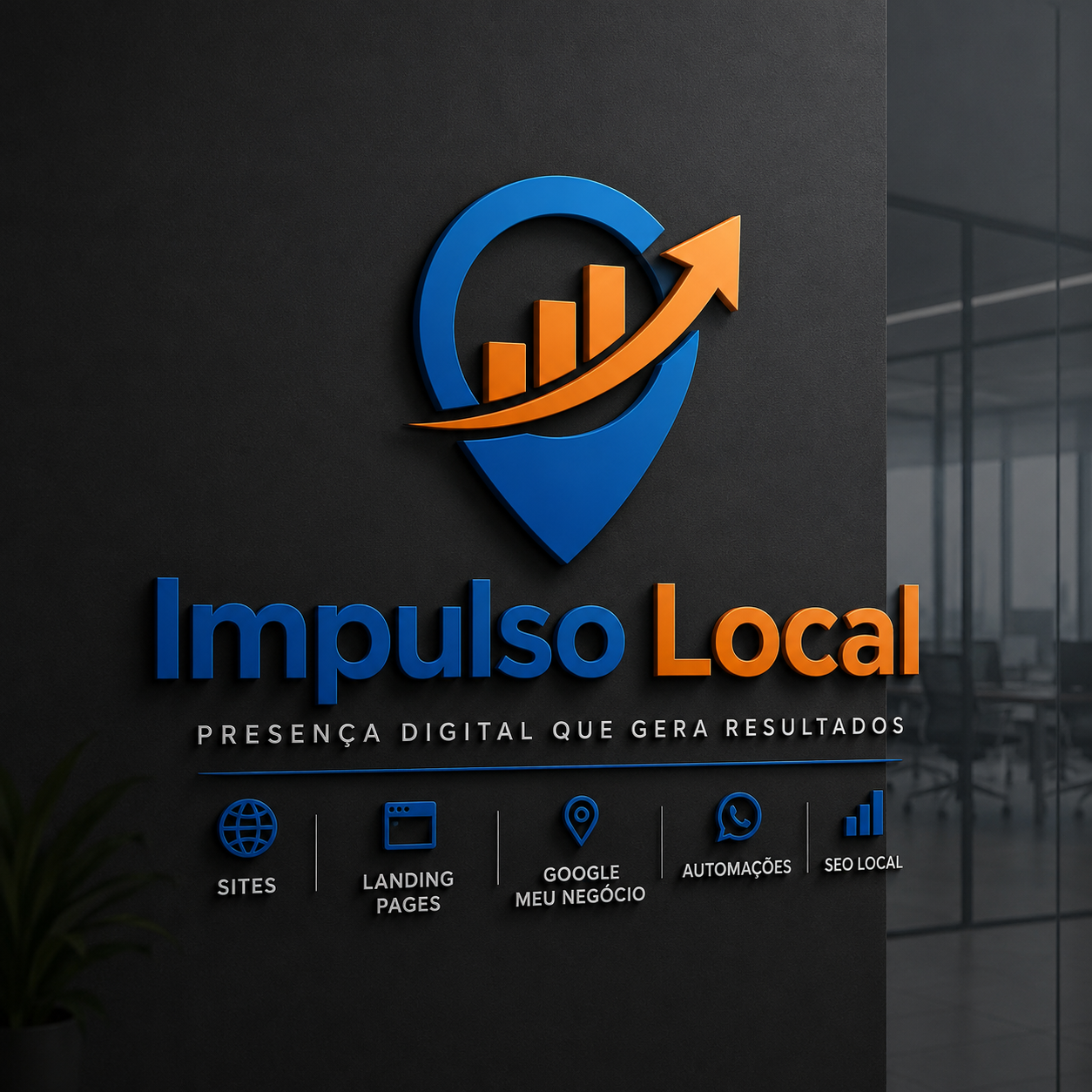 Logo Impulso Local 3D